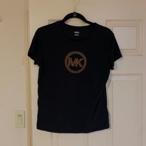 Michael Kors Black/Gold Logo T-shirt sz L